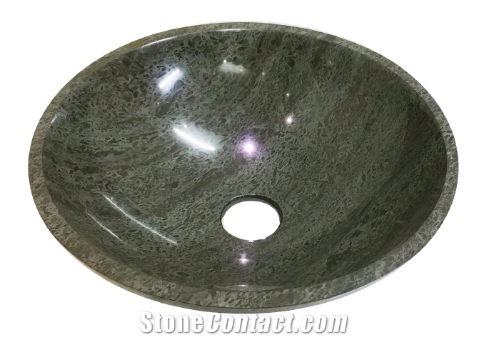 Stone Basin - Green Marble - Bst24