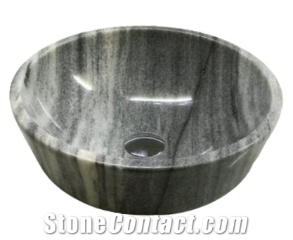 Stone Basin - Grey Marble - Bst11