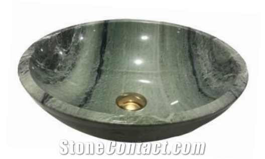 Stone Basin - Pearl Green Marble - Bst80