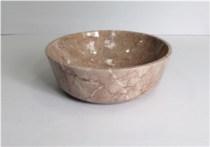 Stone Basin - Pink Marble - Bst30