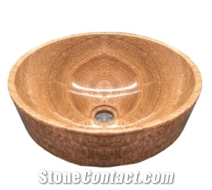 Stone Basin - Yellow Marble - Bst35