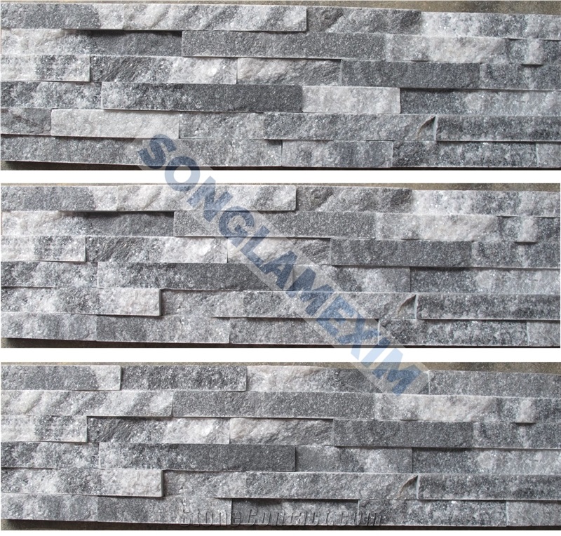 Cloudy Grey Marble Glued Wall Panel
