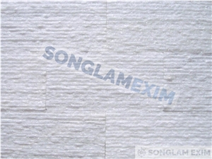 Crystal White Line Chiseled Wall Cladding