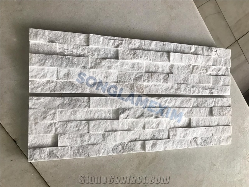Milky White Marble Glued Wall Panel