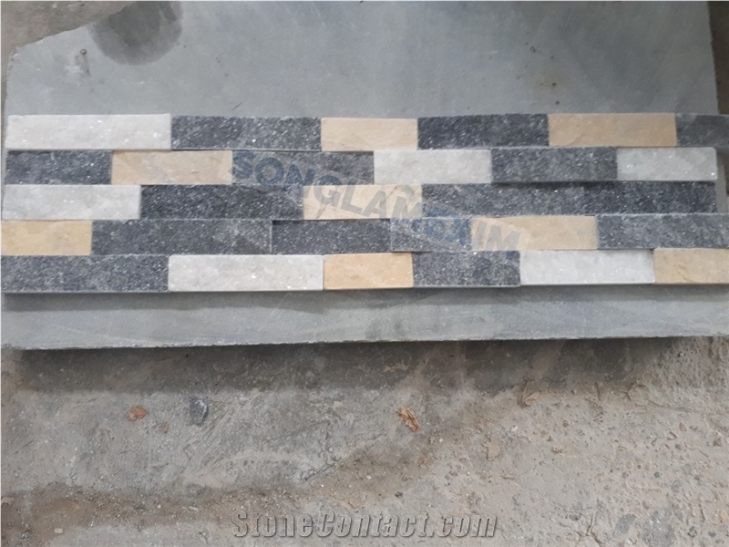 Mix Color Marble Glued Wall Cladding Panel