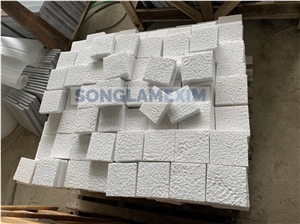 White Crystal Marble Chopping Pool Coping Tiles