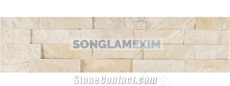 Yellow Marble Glued Wall Cladding Panel