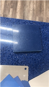 Blue Monochrome Quartz Slabs