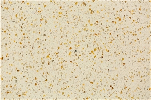 Monochrome Gold Particle Quartz Stone