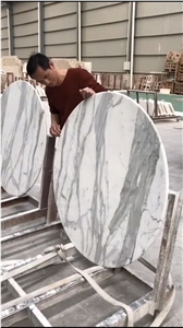 Round Dinning Tabletop, Marble, Natural Stone
