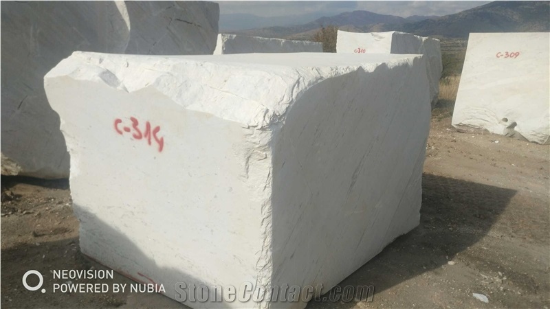 Sivec Yugoslavia White Marble Blocks