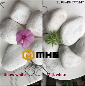 White Tumbled Pebble Stone