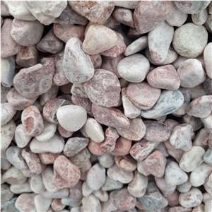 Natural Pink Tumbled Pebble Stone for Decoration