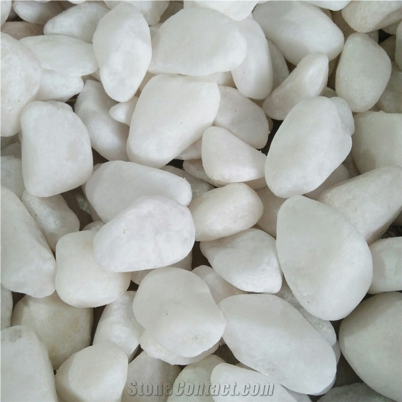 Natural White & Pink Decoration Pebble All Size