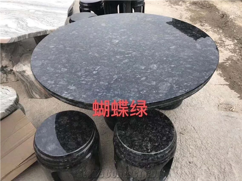 Butterfly Green Granite Outdoor Furniture Tables