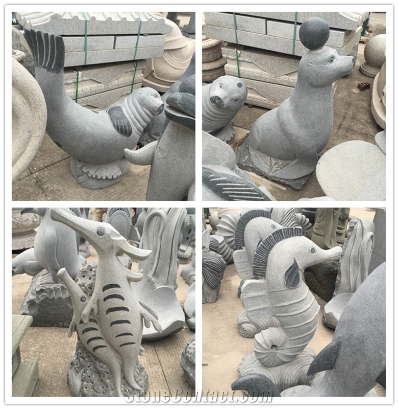 Goose Stone Sculpture Landscape Animal Product