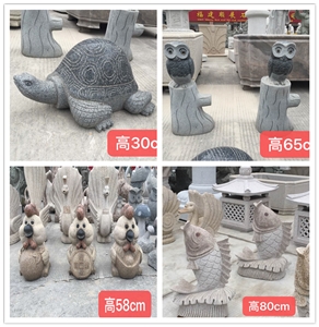 Goose Stone Sculpture Landscape Animal Product
