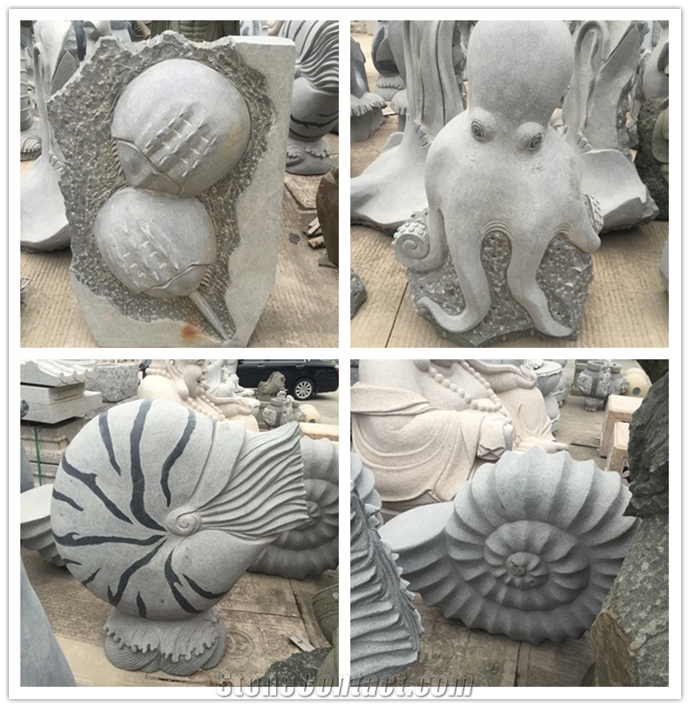 Landscape Cartoon Figure Stone Sculptures Carving