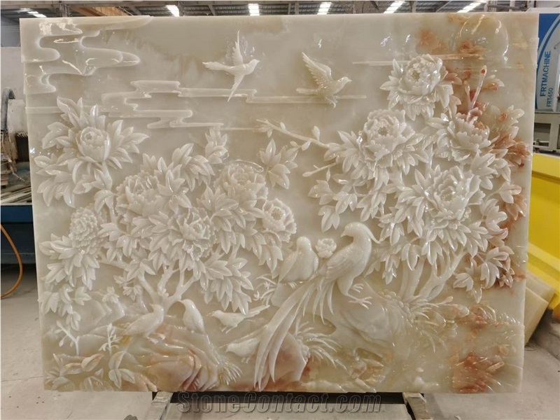 Relief Background Wall Landscape Decorative Mural