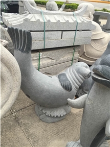 Stone Marine Organism Carving Landscape Statues