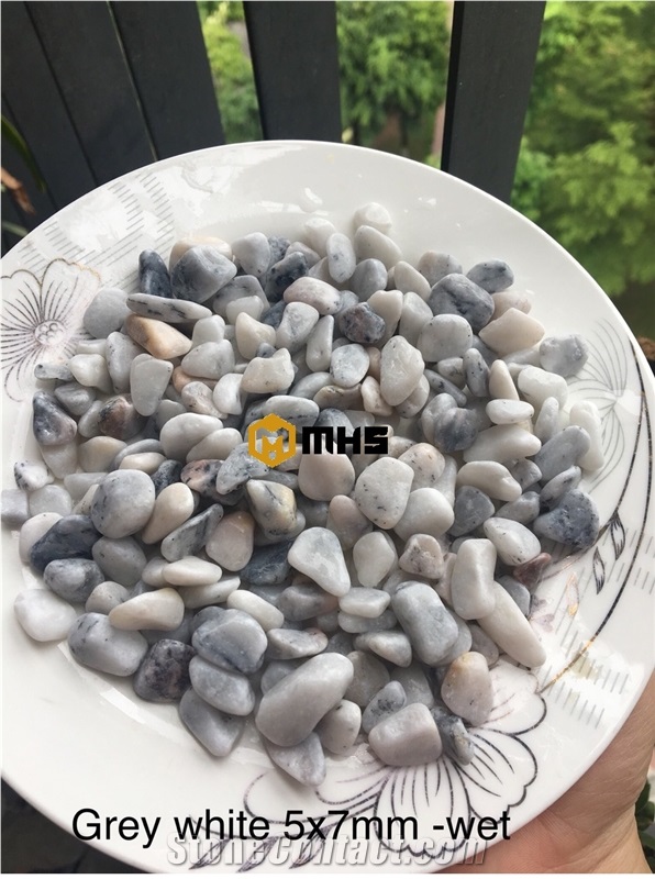 Light Grey Tumbled Pebble Stone for Garden