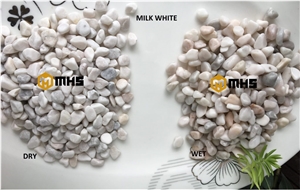 Viet Nam Milky White Tumbled Pebble Stone