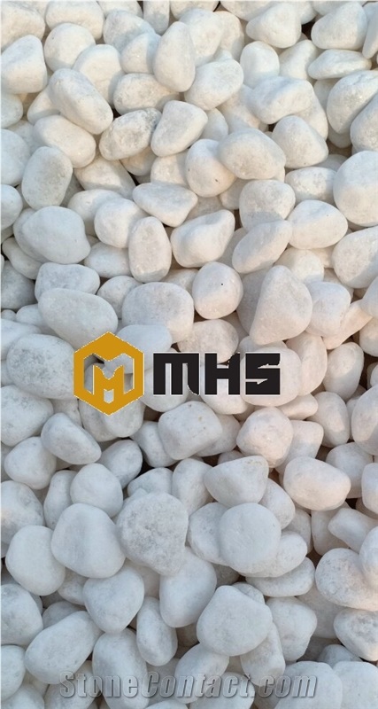 Viet Nam White Tumbled Pebble Stone