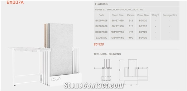 Stone and Ceramic Tile Display Stand