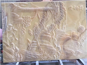 Beige Marble Stone Relief/Curving/Engraving