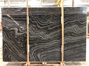 Black Wood Marble for Wall and Floor Tiling