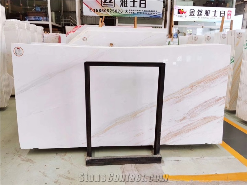 Golden Jazz White Marble for Wall Covering