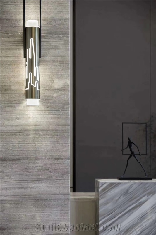 Grey Wood Marble for Wall and Floor Tile