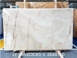 Red Spider Marble,White Jade Red Line Marble Slab