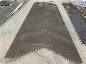 Royal Black Wood Marble for Wall and Floor Tile