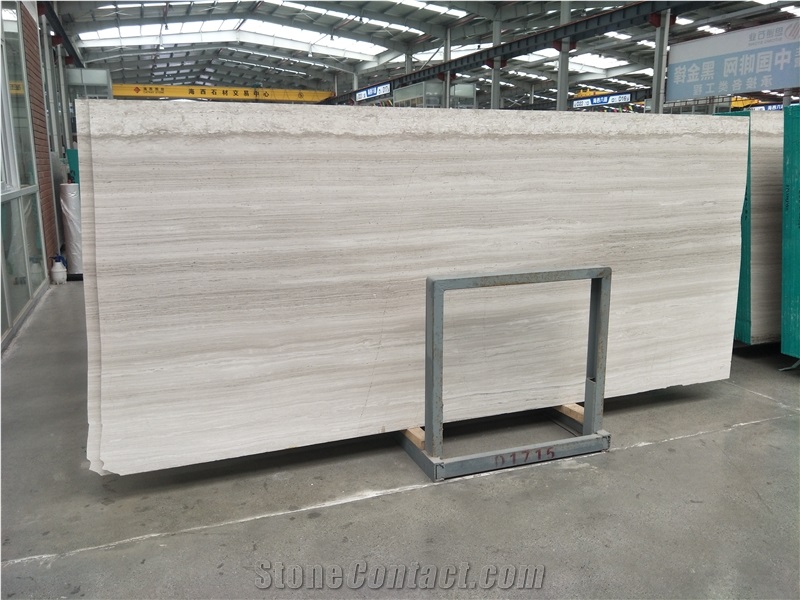White Wood Marble for Floor Installation