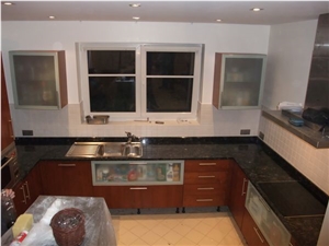 Nero Angola Granite Kitchen Countertop