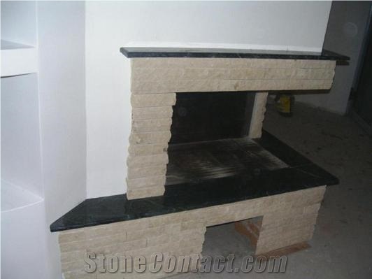 Nero Assoluto Granite Fireplace Hearth