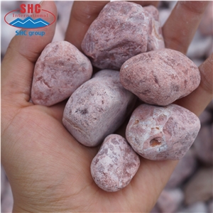 Pink Pebbles Round White Gravel Stone for Garden
