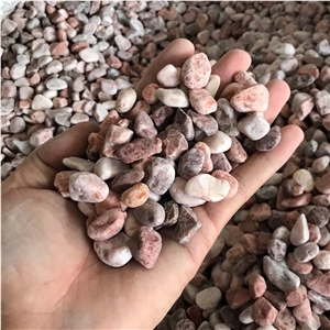 Pink Pebbles Round White Gravel Stone for Garden