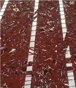 Rosso Levanto Red Marble Artificial Marble Slabs