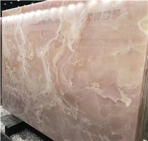 High Polished Pink Onyx Slabs for Wall and Floor