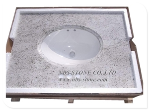 Natural Granite Bathroom Vanity Top Prefab Granite