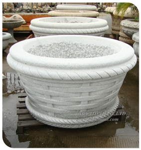 Outdoor Hand Carved Italian Flower Pot