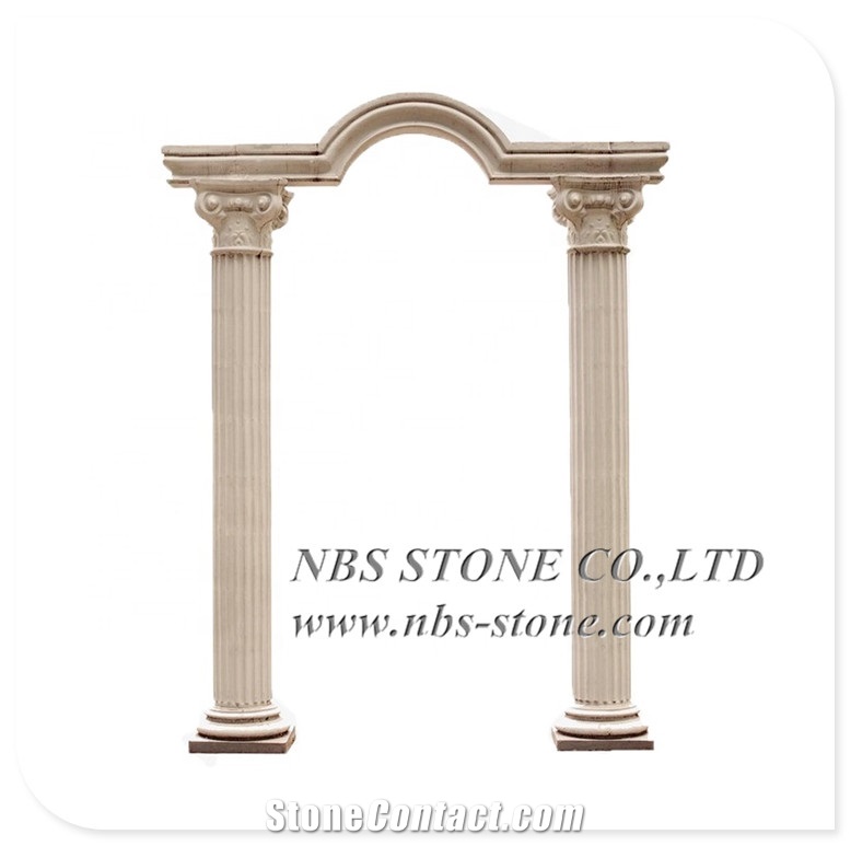 Stone Material Classic Roman Pillars Column