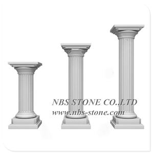 Stone Material Classic Roman Pillars Column