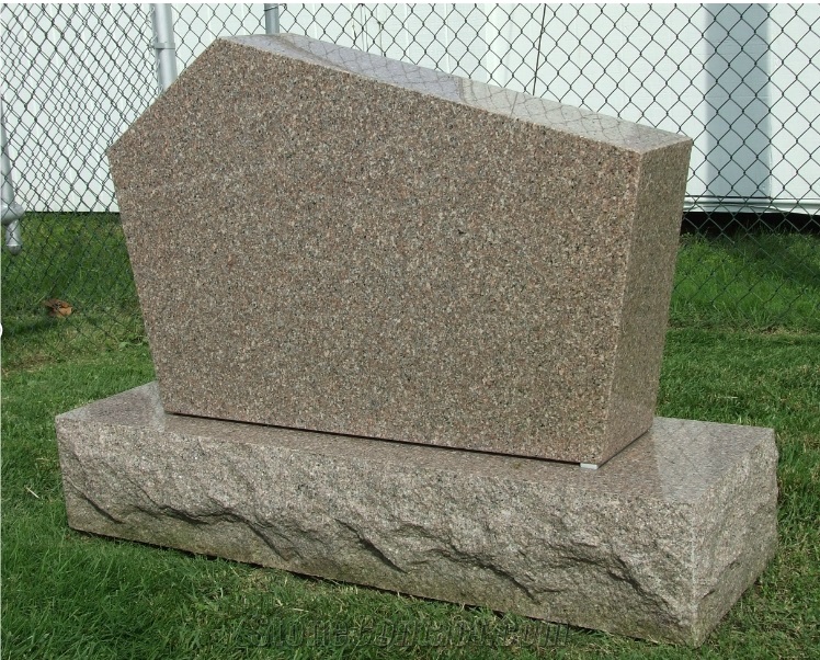 Granite Beige Monument Headstone Tombstone