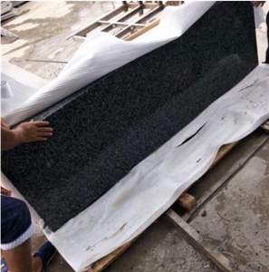 China New654 Impala Grey Granite Slabs Tiles