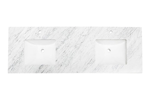 Bianco Carrara Vanity Top for Bathroom Decoration