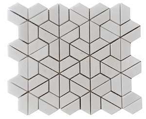 Hexagon White Dolomite Marble Mosaic Mp-W-Hhx44
