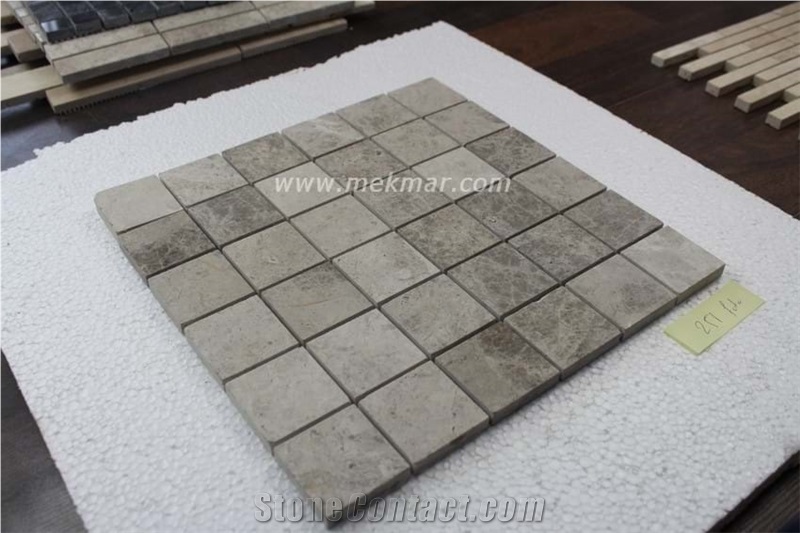 Tundra Grey Marble Mosaic Mp-G-44